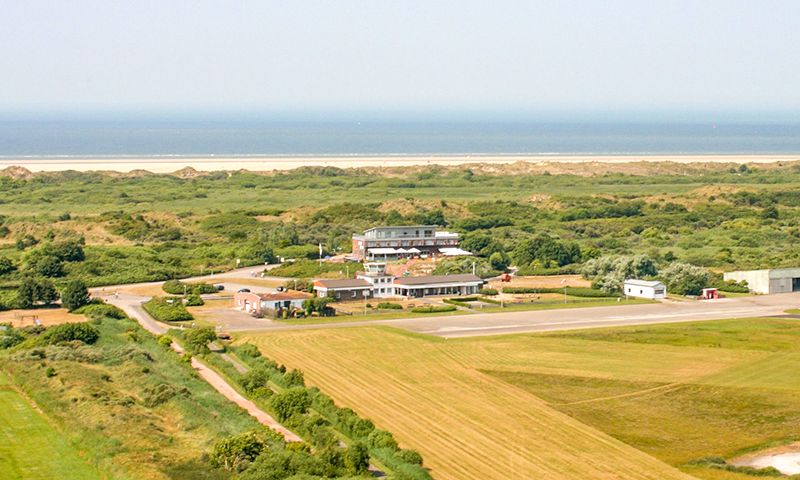 Blick auf das Dünenhotel Borkum