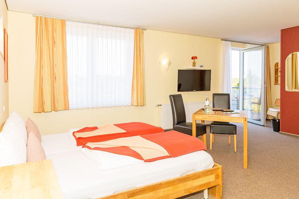 Balkonzugang  im Zimmer „Borkum“